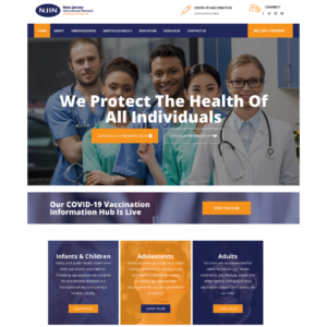 Homepage for the New Jersey Immunization Network