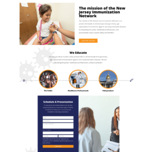 Homepage for the New Jersey Immunization Network