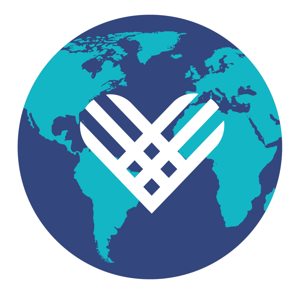 Image of the world and the Giving Tuesday heart logo