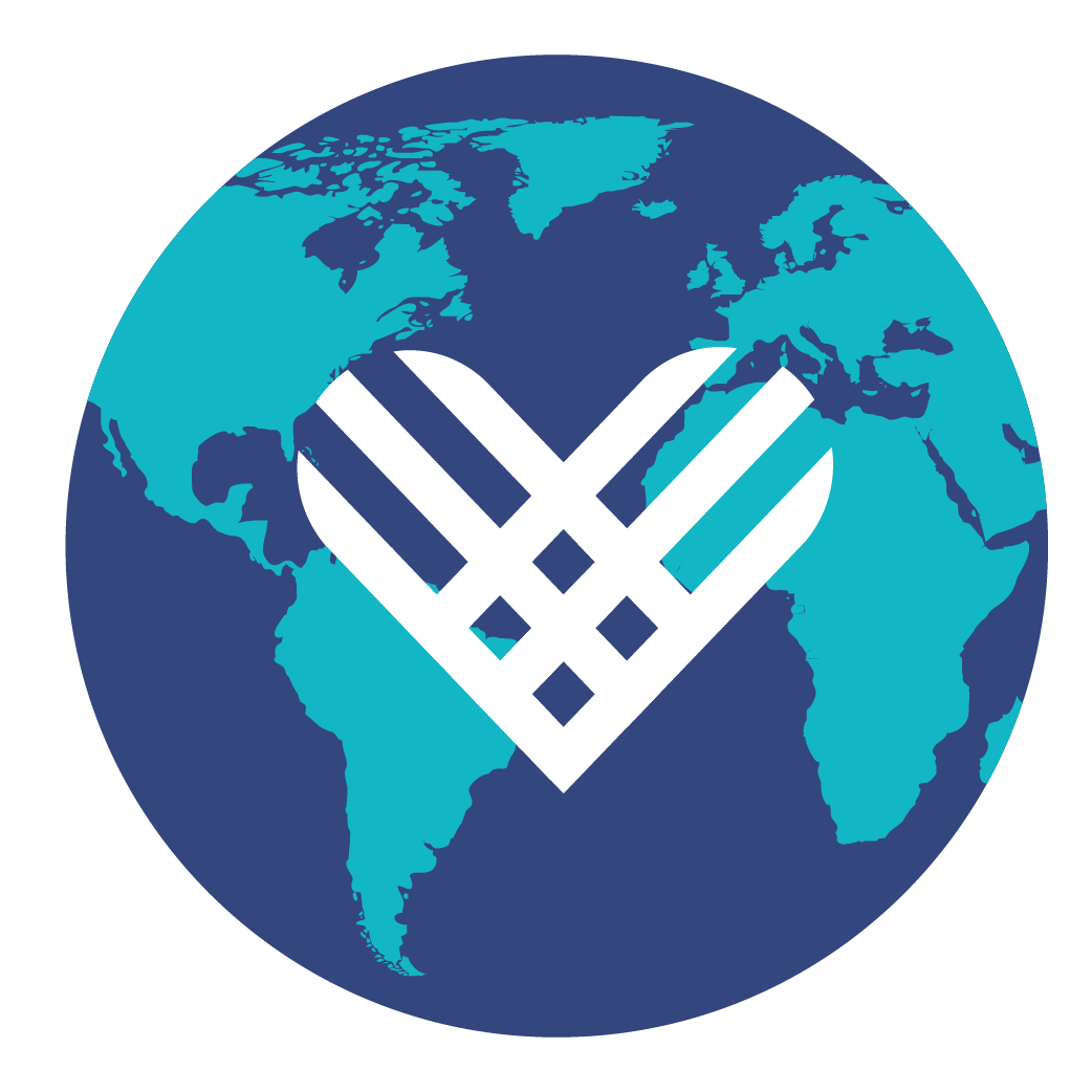 Image of the world and the Giving Tuesday heart logo